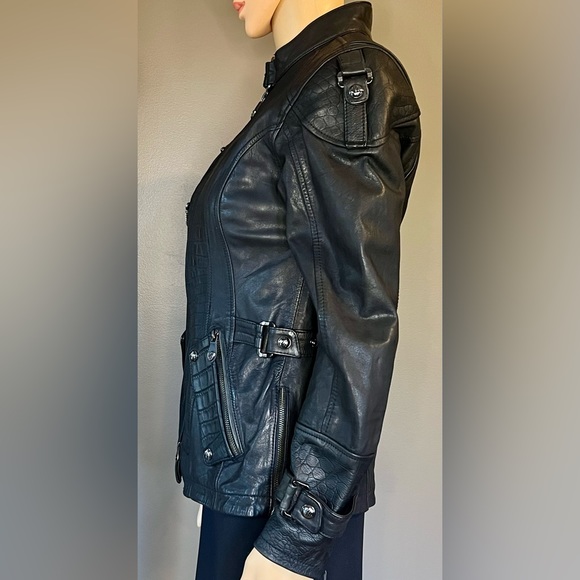 NWT HARLEY DAVIDSON Genuine Leather Riding Jacket Women’s Size Small - Picture 3 of 12